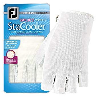 FootJoy Women's StaCooler Sport Golf Gloves White Large