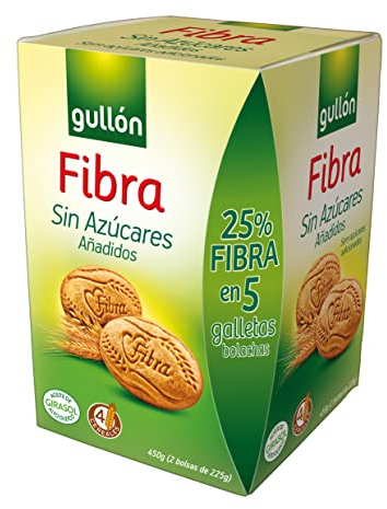 Gullón Galleta Fibra sin Azúcar, 450g