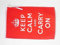 AZ FLAG - Drapeau Keep Calm and Carry On - 45x30 cm - Pavillon Anglais - Royaume-Uni - Uk 100% Polyester Avec Deux Cordelettes - 20g