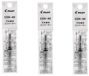 [3 set] Pilot Fountain Pen Ink Converter CON-40, Screw Type (CON-40) from Japan