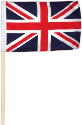 Fahne Flagge Großbritannien - Union Jack 30 x 45 cm mit Stab