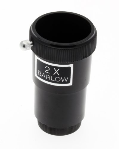 Telescope Accessory - 2x Barlow - For Increasing Your Magnification By Two Times - Guaranteed To Fit All Makes Of Telescope With A 1.25 Lens Fitting