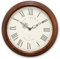 Acctim Lacock Wall Clock Westminster Chime Radio Controlled Energy Efficient Movement Crafted Wood Walnut 39cm
