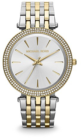 Michael Kors MK3215 Darci Uhr Damenuhr Edelstahl Bicolor 50m Analog Silber