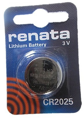 5 Renata CR2025 Lithium batteries