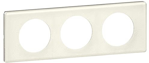 Legrand - Plaque de finition Céliane - Matière Songe (porcelaine) - 3 postes
