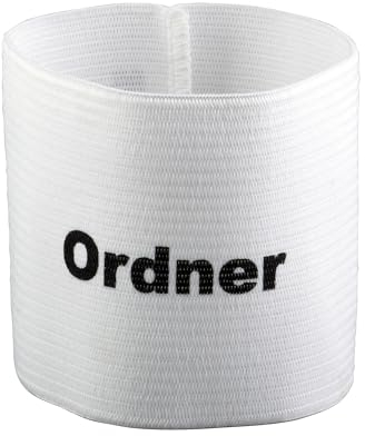 10 er Set Armbinde Ordner Ordnerbinde Ordnerarmbinde Weiss von Select/Derbystar