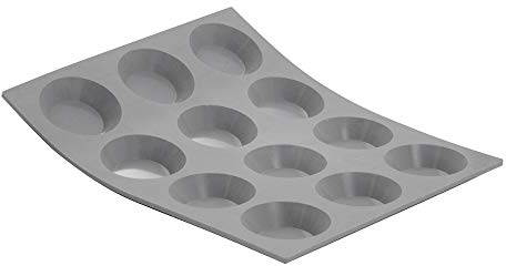 De Buyer - Moule pour 12 mini tartelette en silicone elastomoules