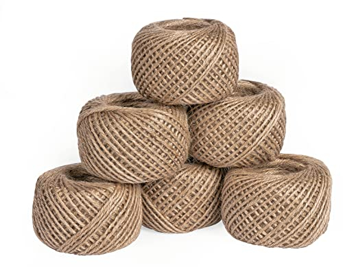 VBS XXL Bindfaden Juteband 6 Rollen je 50m 1mm stark