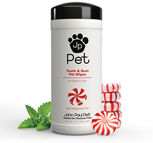 John Paul Pet Tooth & Gum Wipes, 45 Stück (1er Pack)