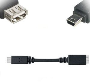 Ex-Pro® Type A Female USB To Mini-B Male USB 20cm Adapter Cable
