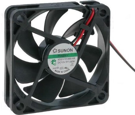 Sunon Lüfter 60x60x15mm MF60151V1-A99 DC 12V 4700 U/min 34dBA Vapolager 2 Litzen
