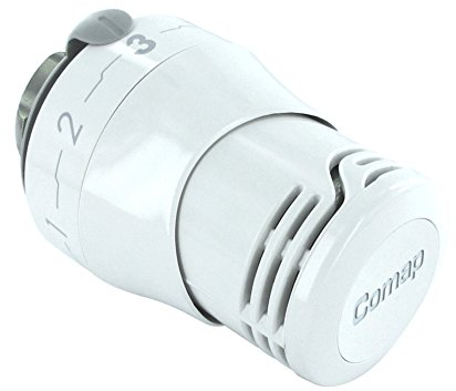 COMAP Tête thermostatique SENSO RI - BLANCHE - M30 x 1,5 - R100100, Compatible avec les corps Comap uniquement