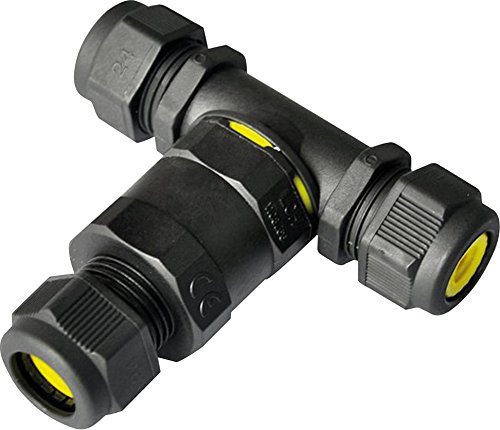 Knightsbridge JB003 IP68 16A 3-Way Cable Connector (3 Pole), Grey