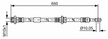 BOSCH Bremsschlauch 1987481476