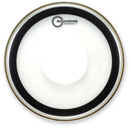 Aquarian Studio X 41 cm (16 Zoll) Drumhead / Schlagzeugfell mit Power Dot, transparent