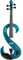 Stagg EVN 4/4 MBL Violino Elettrico Completo 4/4, Blu Metallizzato