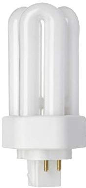 GE lågenergilampa 4 stift trippelrör CFL 13w GX24Q-1 varm vit (3000k) 1 000 timmar