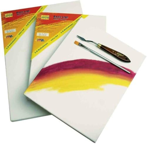 KREUL 644050 - Solo Goya 3D Stretched Canvas Basic Line, Keilrahmen 40 x 50 cm, extra tief ca. 3,8 cm, 100 % Baumwolle 4 fach grundiert, ideal für Öl-, Acryl- und Gouachefarben