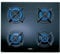 Teka CGC 60 4G AI AL BUT - Placa Polivalente de 60 cm, 4 Quemadores de Gas Butano, Superficie de Vidrio Templado, Seguridad por Termopar, Color Cristal Negro