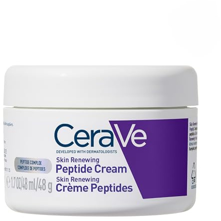 CeraVe Skin Renewing Night Cream, Niacinamide, Peptide Complex, and Hyaluronic Acid Moisturizer for Face, 1.7 Ounce, Packaging may Vary