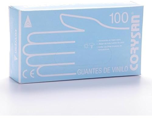 Corysan Small Vinyl Gloves, 100 Units