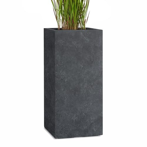 Pflanzwerk® Pflanzkübel Tower Lava Anthrazit 80x40x40cm Blumentopf *Frostbeständig* *UV-Schutz* *Qualitätsware*