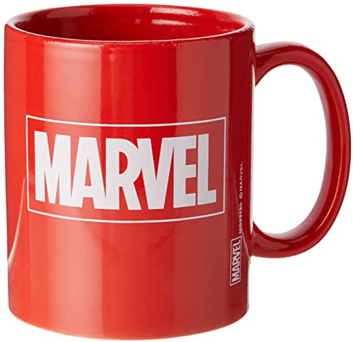 Marvel Comics Kaffeetasse (Marvel Logo Design) rote Keramiktasse 325ml - Offizielles Lizenzprodukt