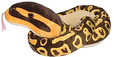Wild Republic 19151 20728 Pitón Real Peluches Snakess Königspython Schlange Plüsch, 137 cm