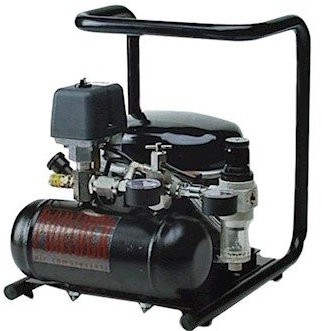 Ultra-Quiet Oil-Lubricated Air Compressor, 0.5 cfm, 115 VAC