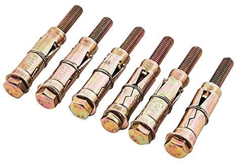 Amtech S5930 6 Piece M8 x 75mm Expansion Bolts
