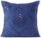 Eyes of India - Espejo Bordado Sofá Decorativo Manta Almohada Cojín Funda Bohemio Adorno Bohemio Elegante de Colores Indio Hecho a Mano Cubierta - Azul, Azul, 16 X 16 in. (40 X 40 cm)