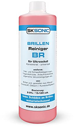 SKSonic BR - Ultraschall-Brillenreiniger 500ml: Professionelle Reinigung und Pflege für optische Gläser und Brillengestelle