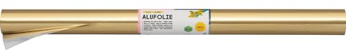 folia R 16 - Alufolie auf Rolle, doppelseitig kaschiert, ca. 50 cm x 10 m, gold / silber - ideal zum Basteln und Verpacken