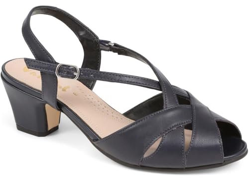 Smart Slingback Sandal - Navy Size 5