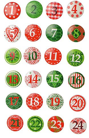 VBS 24 Adventszahlen Button Adventskalender basteln Weihnachten Advent