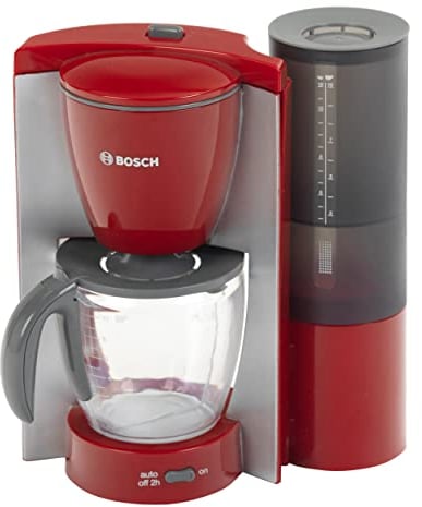 Theo Klein 9577 Bosch Cafetière automatique I Réplique fidèle à l'originale avec filtre, réservoir à eau et écoulement de l'eau par simple pression du bouton I Jouet pour enfants à partir de trois ans