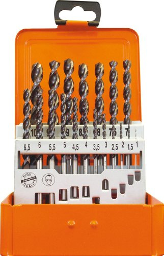 Projahn Mehrbereichs – Spiralbohrer Set (19-teilig, ATN-Beschichtung, universelle Anwendung, Ø 1 – 10 mm, um 0,5 steigend) 60321