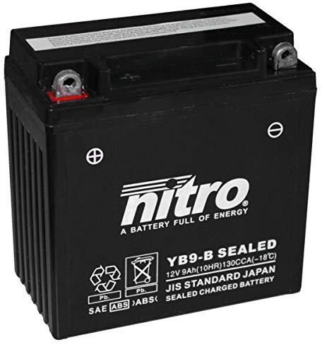 NITRO YB9-B SEALED -N- Batterie Moto Fermé