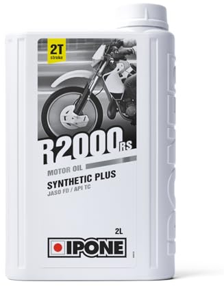 IPONE – Huile Moteur Moto 2 Temps R2000 RS – Semi-Synthétique avec Esters – Haute Qualité – Bidon 2 Litres