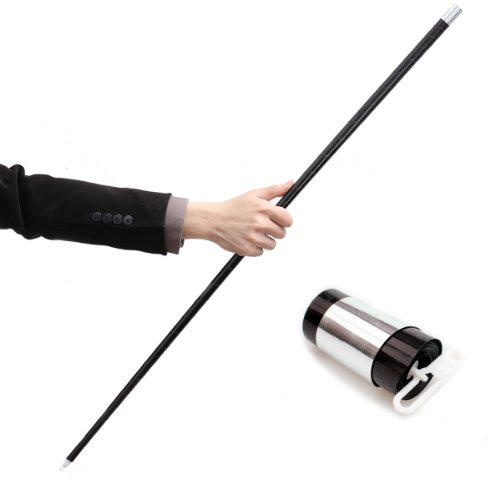 Black Plastic Appearing Cane with Video Tutorial - Stage Magic Trick by Magic Seed