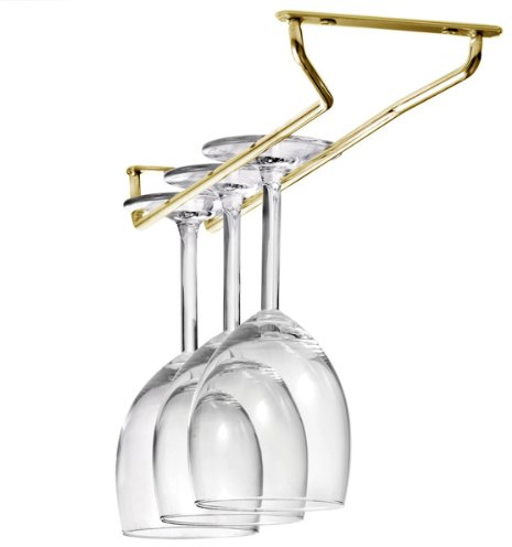 Tablecraft Brass Plated Glass Racks 10inch - Case of 12 | Glass Hangers, Glass Holders, Glassware Racks, Stemware Racks | Wine Glass Racks, Champagne Glass Racks