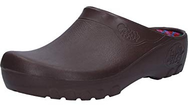 Alpro Jolly Fashion Clog Damen Clogs PU, Braun, Größe 40 mit normalem Fußbett