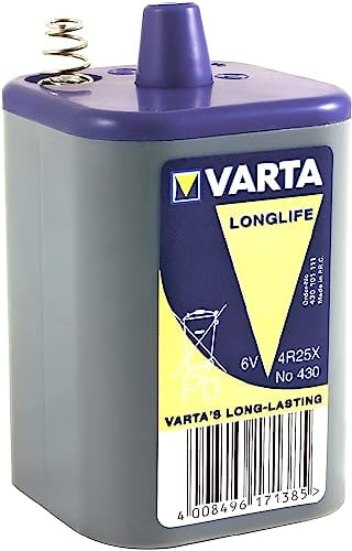 Varta 4R25X 7500mAh (430) 6V Batería de un Solo Uso Cloruro de Zinc - Baterías (batería de un Solo Uso, 6V, Cloruro de Zinc, Prismáticos, 6 V, 1 Pieza)
