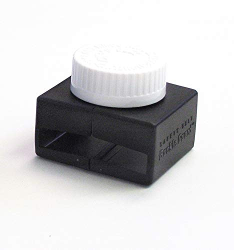 Buckle Guard Seat Belt Button Cover Deters Children and Disabled Adults from Opening Their Seat Belt While Riding in a Motorized Vehicle, No Key Needed to Open Device (Black)