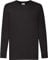 Fruit of the Loom Valueweight Children's Long-Sleeve T-Shirt Choice of Colours - Black - One Size