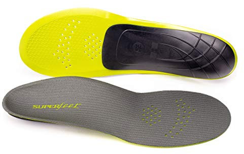 Superfeet Run Support Low Arch Insoles (Carbon) for Runners with Low Arch Support & Carbon Fiber - 7.5-9 Men / 8.5-10 Women