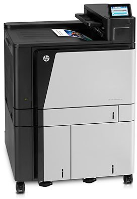 HP LaserJet M855x+ NFC/Wireless Direct Laserdrucker 1200 x 1200 DPI, 175000 Seiten pro Monat, PCL 5, PCL 6, Postscript 3, 46 ppm, 46 ppm, 11s SI