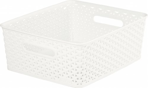 Curver Nestable Rattan Basket Cream 13L