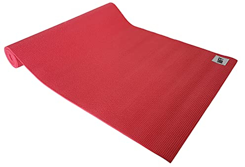 Yogamatte »Annapurna Comfort« - sehr rutschfest aus ECO-PVC hergestellt - die Matte Dank der rutschfesten Oberflächenstruktur angenehm bei Hautkontakt - zusätzlich ist die Matte rutschfest, strapazierfähig & langlebig. Maße: 183 x 61 x 0,5 cm - die ideale Unterlage für Yoga & Pilates rot
